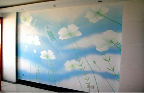 昌宁画墙绘怎么画好白云的蓬松感？