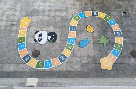 昌宁地面游戏彩绘