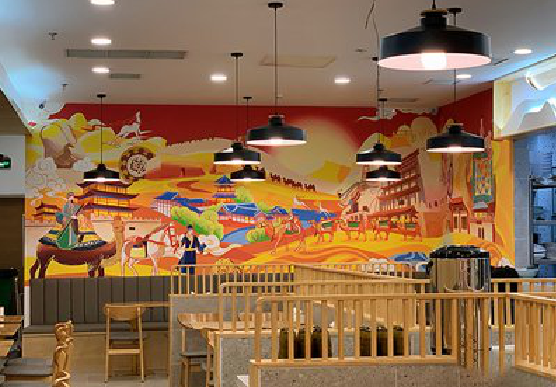 昌宁商业空间彩绘介绍。