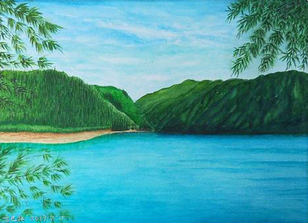 昌宁在墙绘中，如何绘画绿水青山？