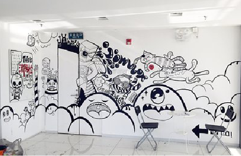 昌宁手绘墙并非传统涂鸦。