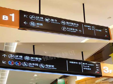 昌宁如何通过商场标识牌引导客流分布？